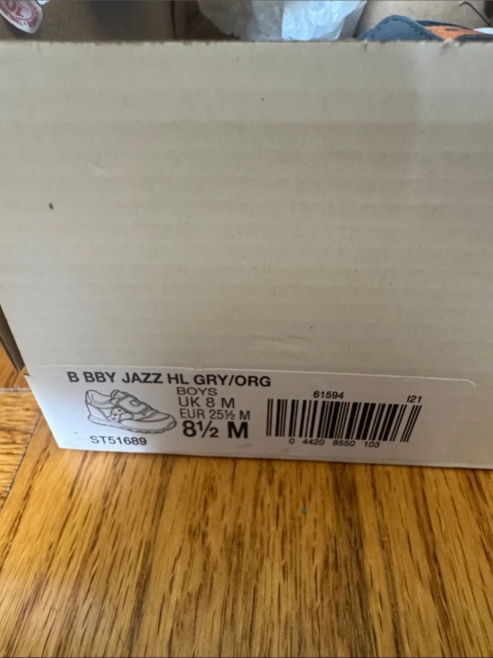 Saucony Baby Jazz hook and loop toddler 8.5T